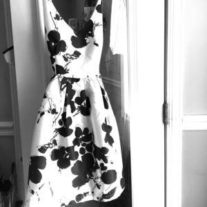 Black and White Floral Sundress